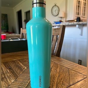 teal blue corkcicle water bottle